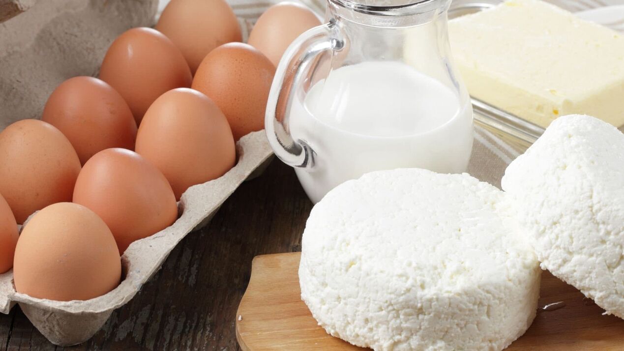 яйца и млечни продукти за потентност